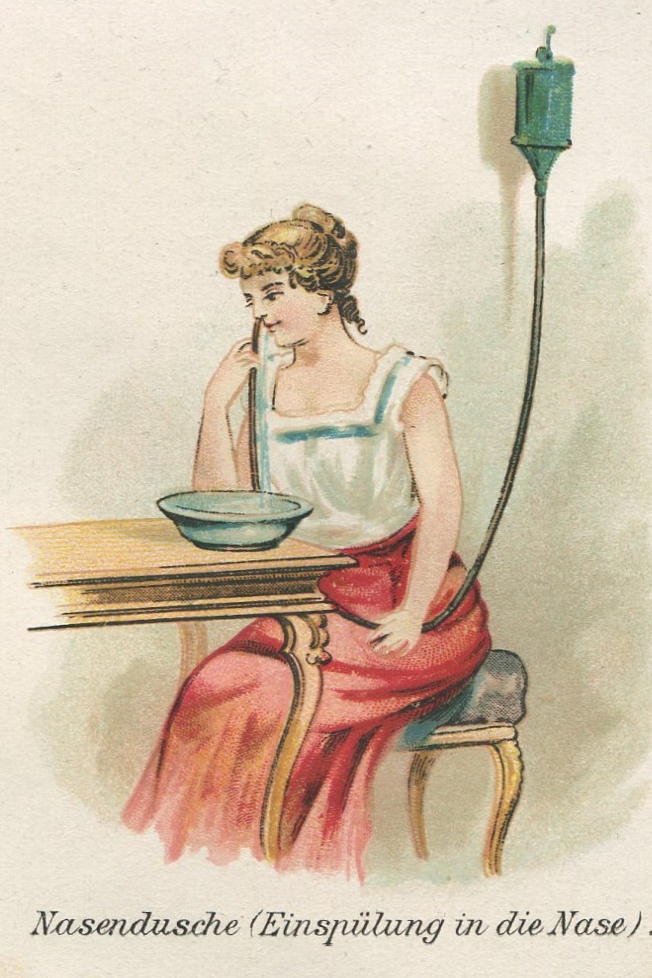 Doccia nasale, 1898
